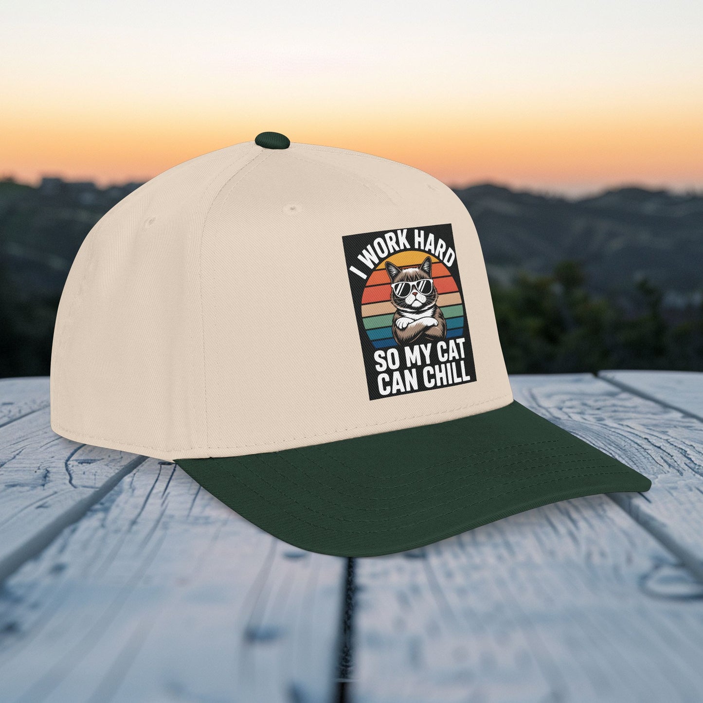 I WORK HARD SO MY CAT CAN CHILL HAT